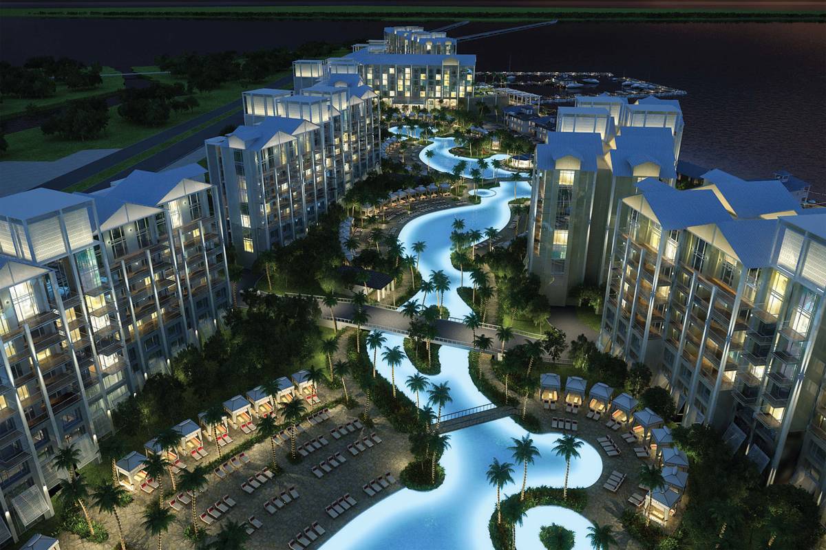 Allegiant Airlines announced plans to build a beachfront resort with a hotel, nine condominium ...