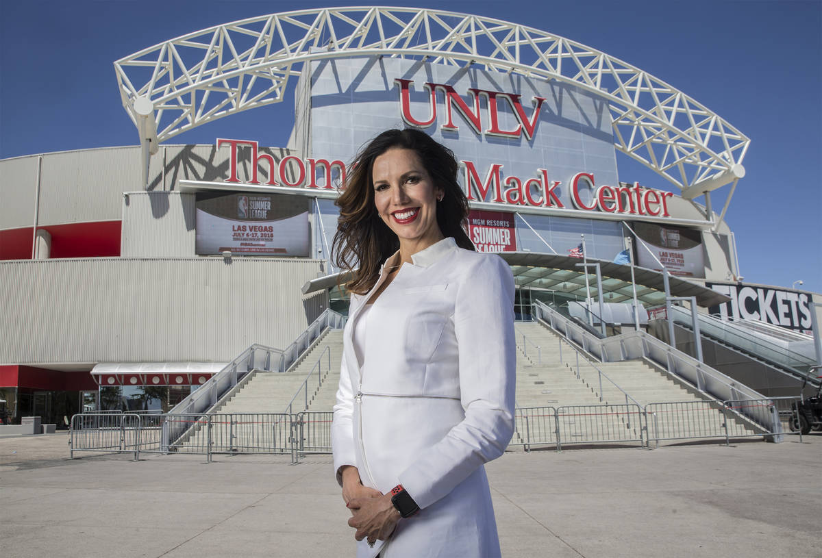 UNLV Athletic Director Desiree Reed-Francois at the Thomas & Mack Center on Thursday, June ...