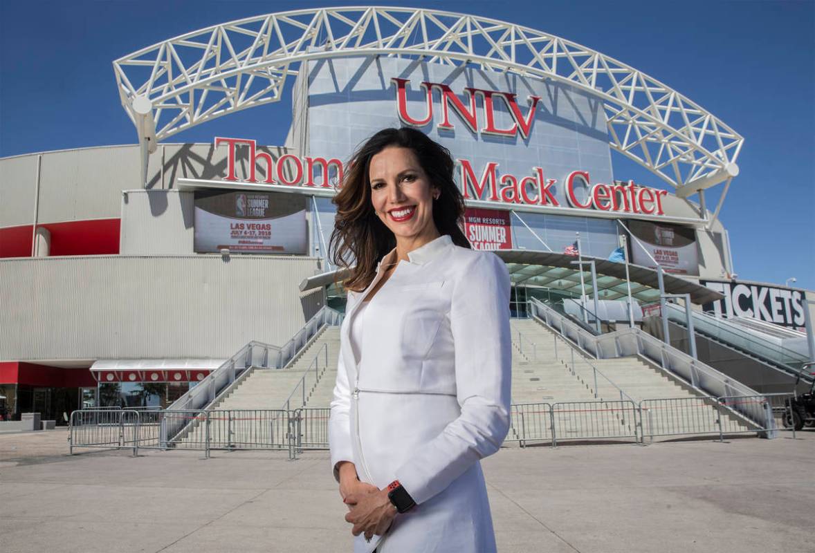 UNLV Athletic Director Desiree Reed-Francois at the Thomas & Mack Center on Thursday, June ...