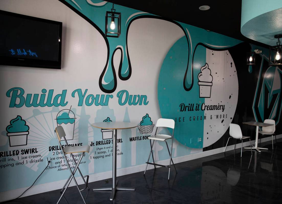 Drill It Creamery in Las Vegas. (Bizuayehu Tesfaye/Las Vegas Review-Journal) @bizutesfaye