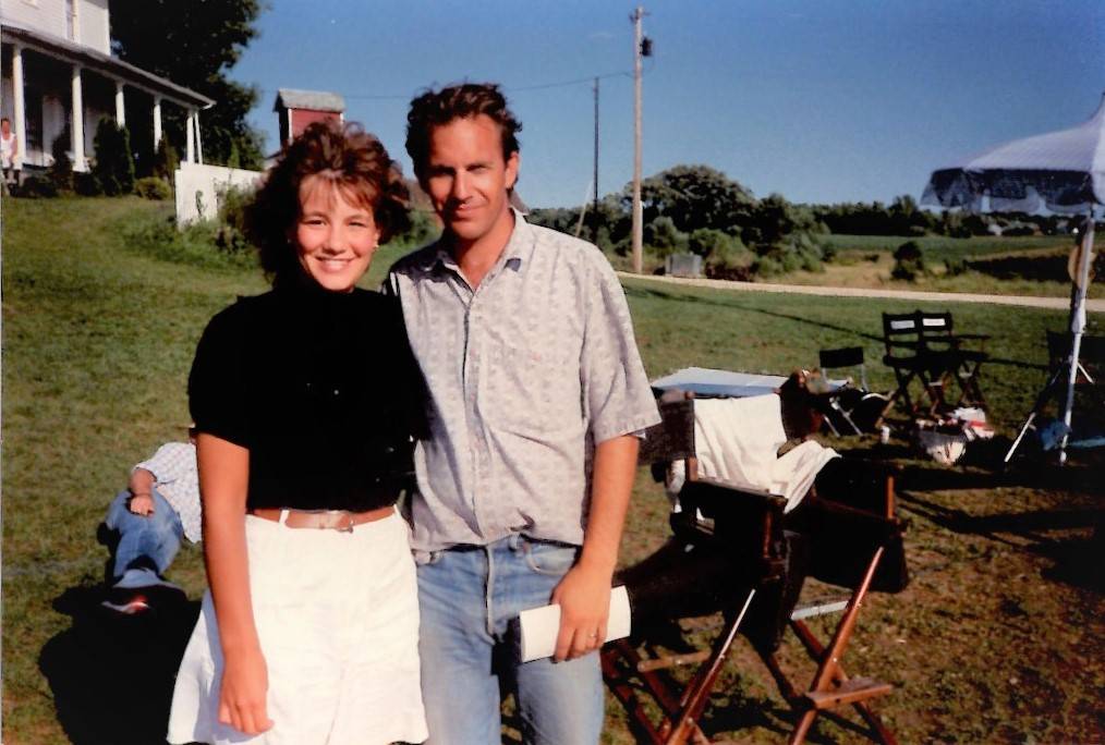 Renee May, left, sister of RJ sports writer Ron Kantowski, is pictured with "Field of Dreams" s ...