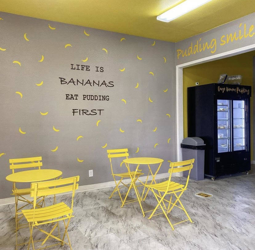 The interior of Grays Banana Pudding. (Grays)