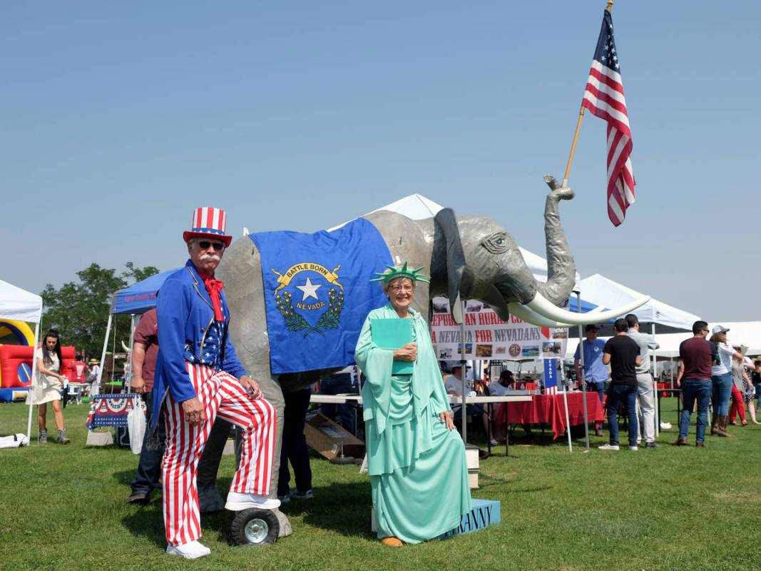 A scene from the 6th annual Basque Fry in Gardnerville, Nev., on Saturday, Aug. 14, 2021. The a ...