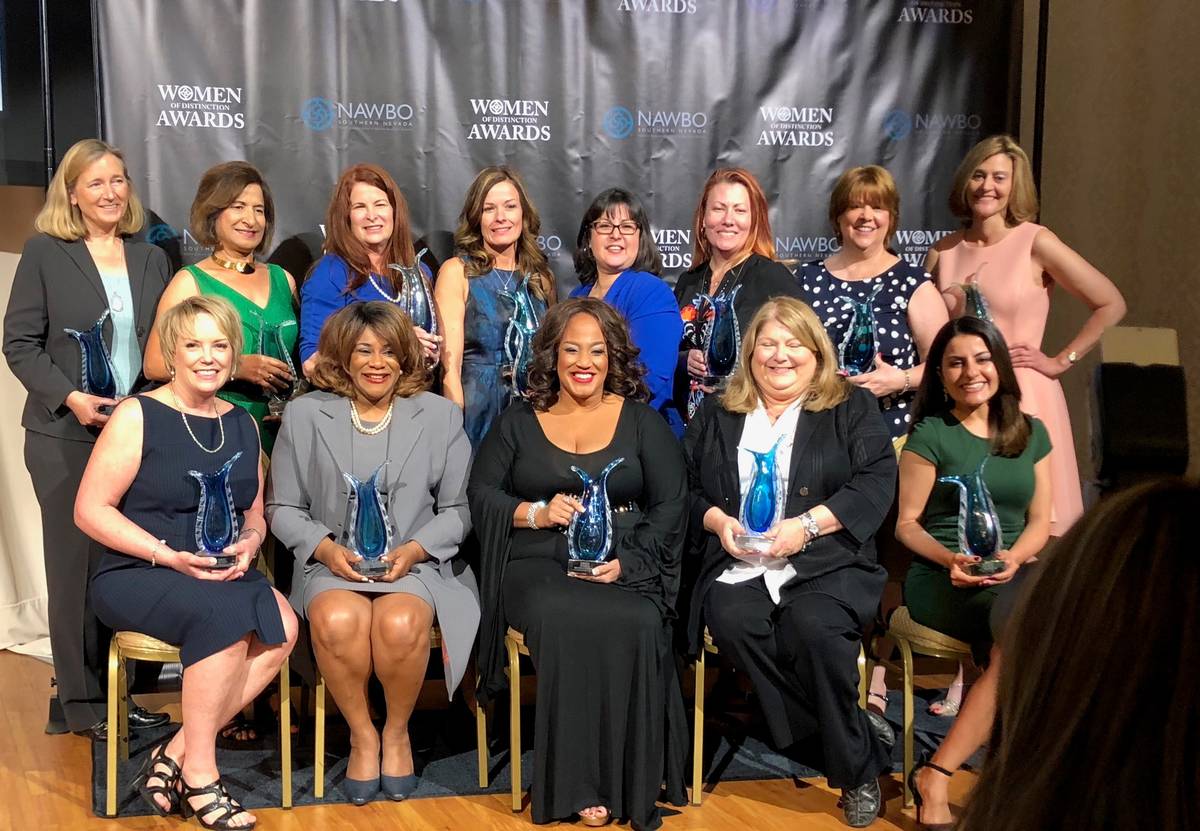 Past honorees of the Women of Distinction awards from the Nevada Association of Women Business ...