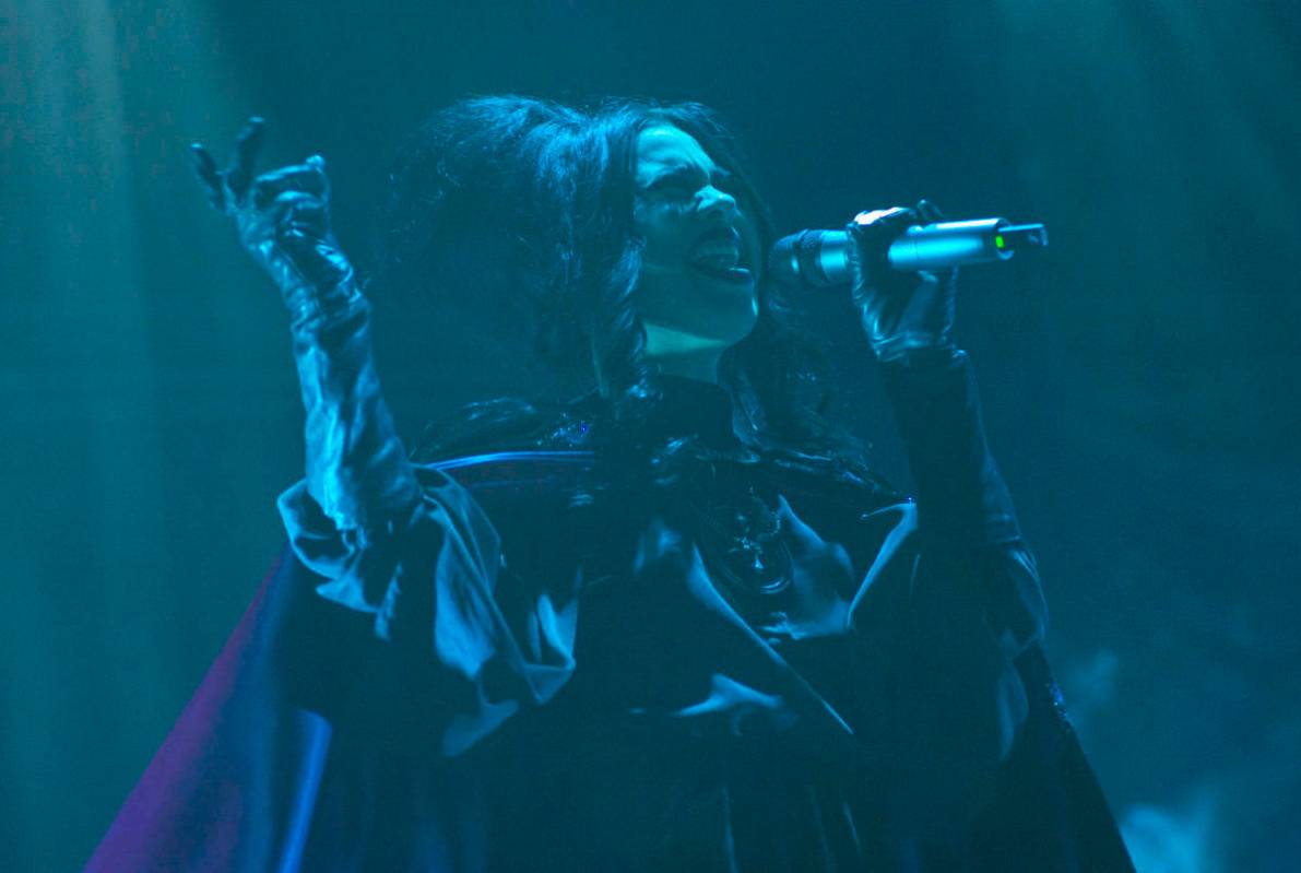 Alexandra James of Twin Temple performs during Psycho Las Vegas at Mandalay Bay in Las Vegas on ...