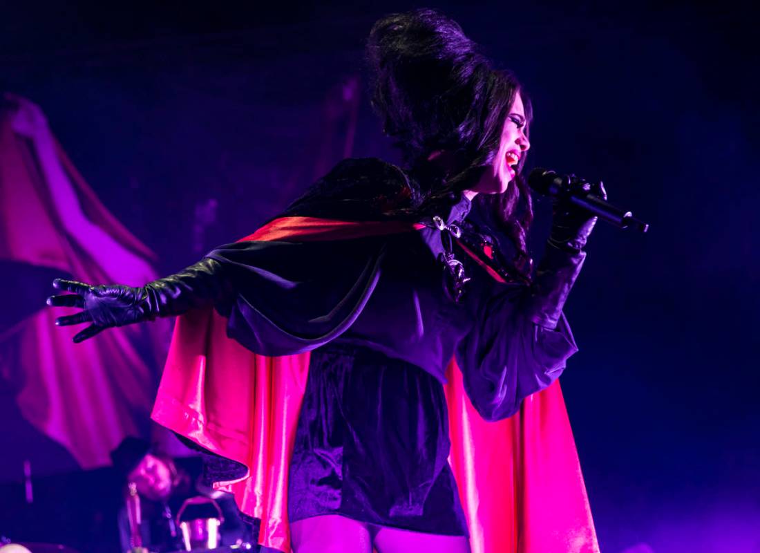 Alexandra James of Twin Temple performs during Psycho Las Vegas at Mandalay Bay in Las Vegas on ...