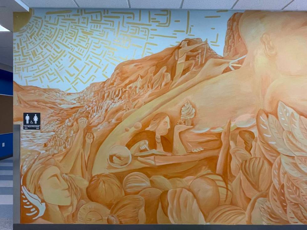 Mural by Israel Sepulveda at Myrtle Tate Elementary School (Israel Sepulveda)