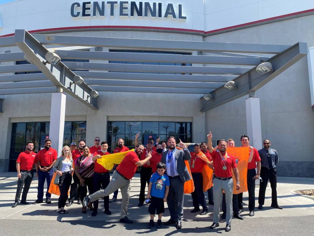 Centennial Toyota team members show their superhero support for the Candlelighters Childhood Ca ...