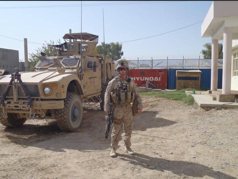 Marine Corps 1st Lt. Shamus Flynn poses for a picture in August 2011 in Afghanistan. Flynn, 36, ...