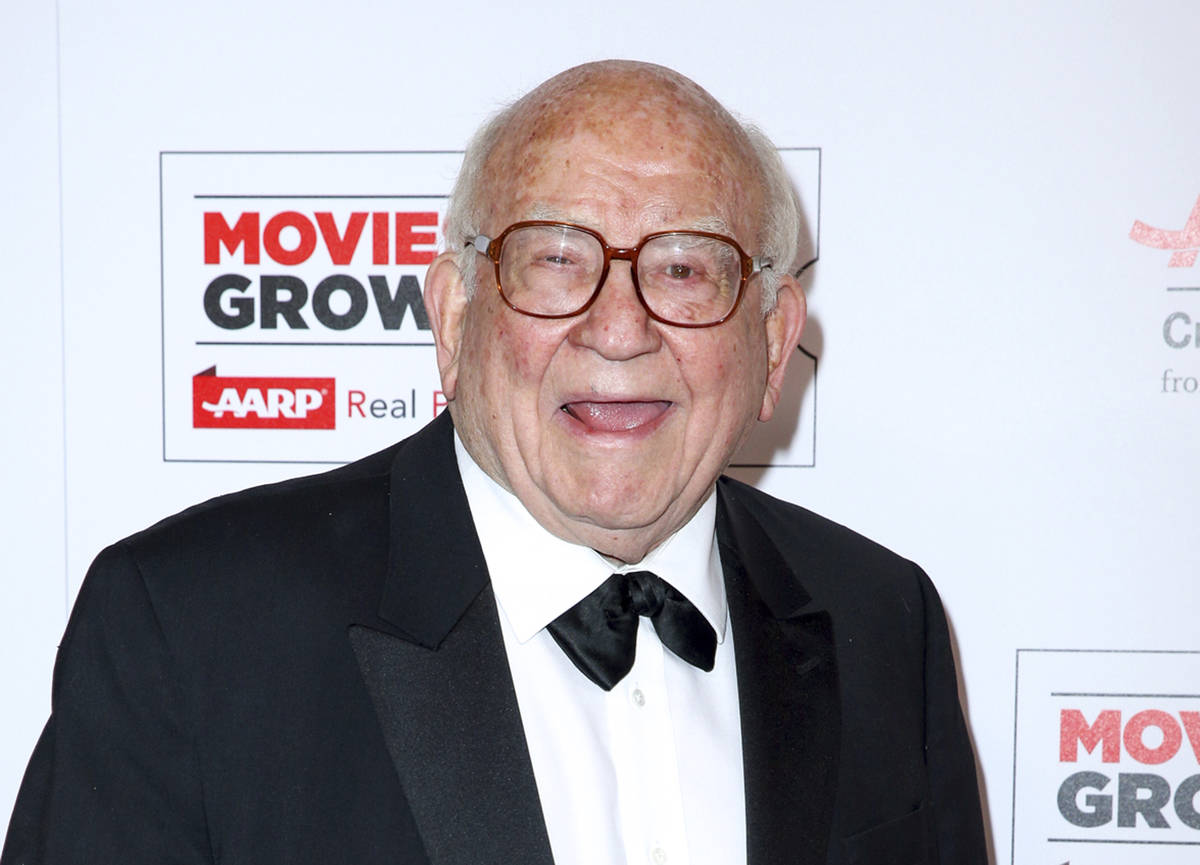 FILE - In this Feb. 8, 2016 file photo, actor Ed Asner arrives at the 15th Annual Movies for Gr ...