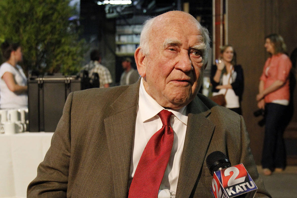 Actor and former Screen Actors Guild President Ed Asner is shown at the kickoff for production ...