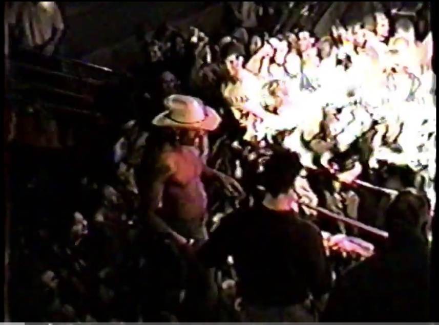 A screen grab of a video Dennis Rodman's trip to Beach Nightclub in June 1997. (Mike Ceragioli)
