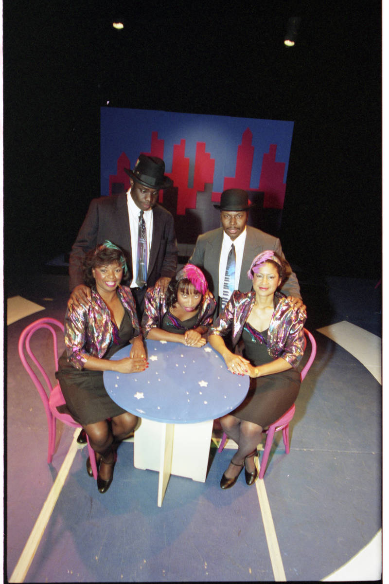In this October 1993 file photo, members of the Las Vegas Little Theatre's production of the tr ...