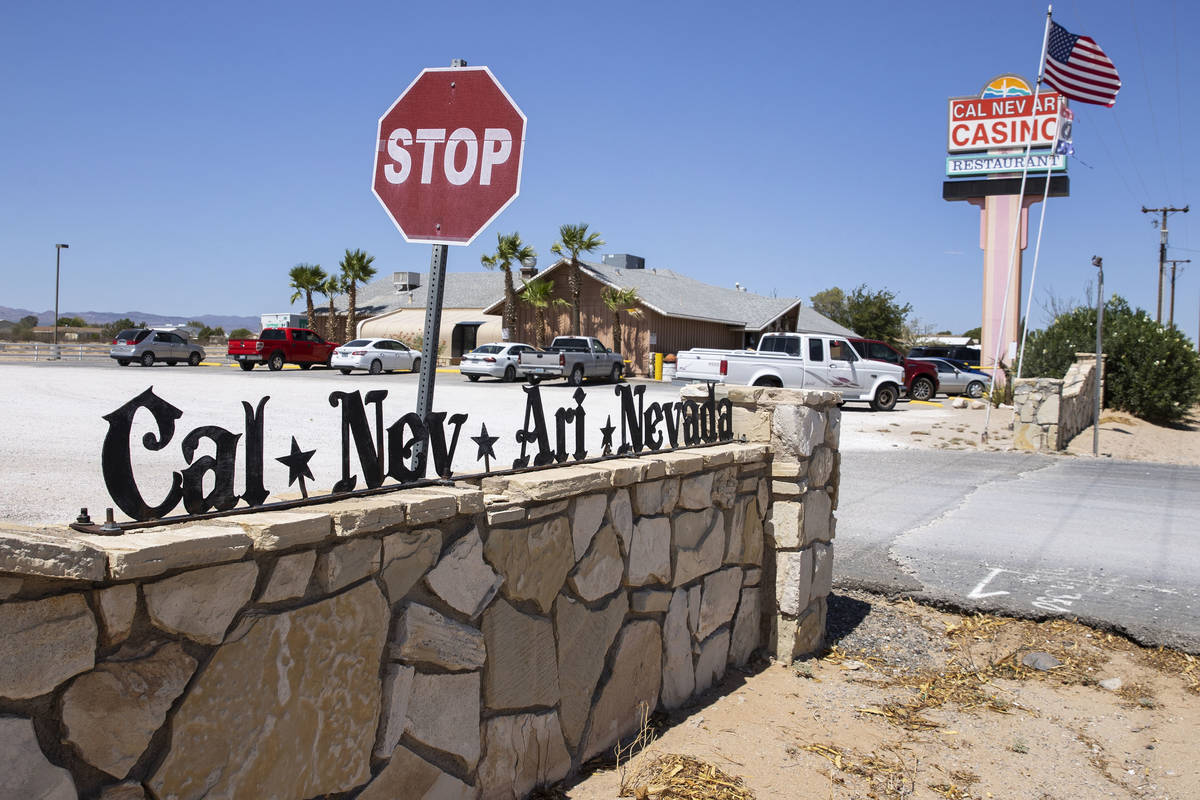 Cal-Nev-Ari casino-restaurant is shown in Cal-Nev-Ari, a town, off a lonely stretch of Highway ...