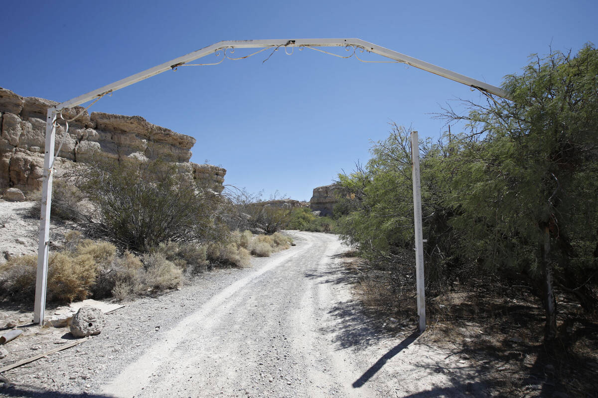 An arch is seen in Cathedral Canyon, outside of Pahrump, Thursday, Sept. 2, 2021. Roy Jaggers' ...