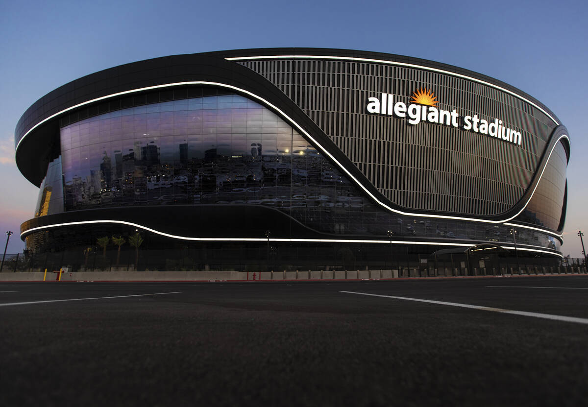 Allegiant Stadium (Benjamin Hager/Las Vegas Review-Journal) @benjaminhphoto