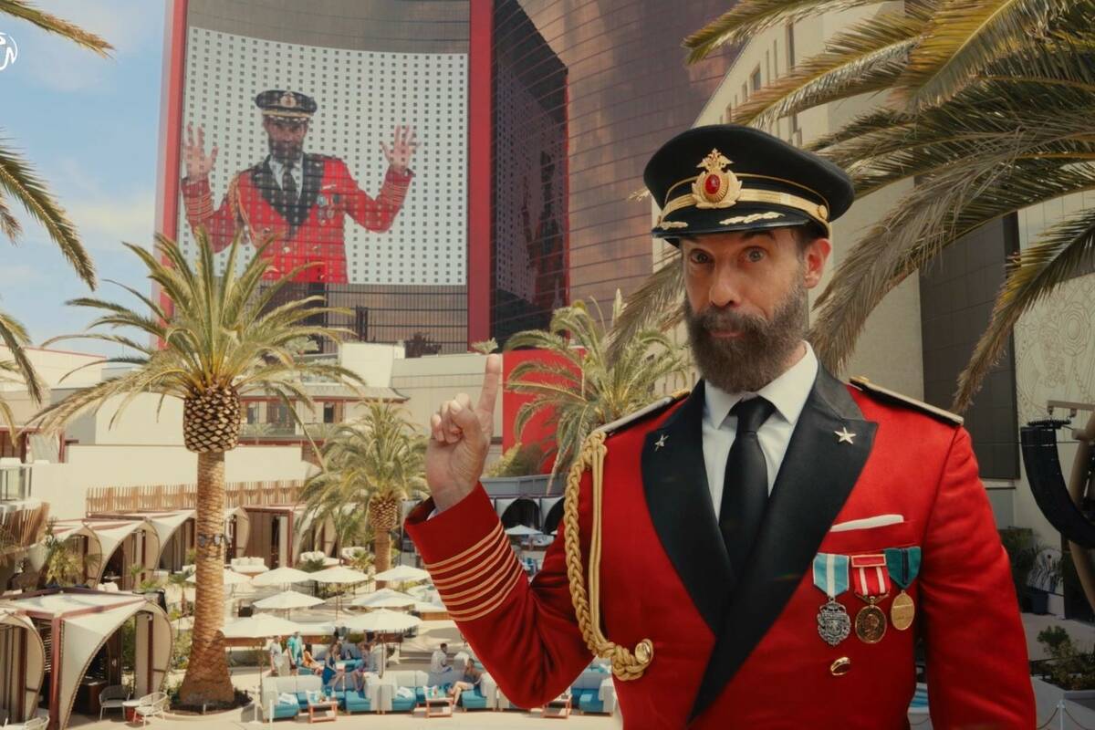 Hotels.com pitchman Captain Obvious is shown in a commercial featuring Resorts World Las Vegas. ...