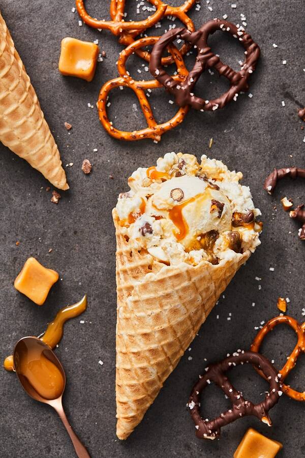 A Caramel Apple Crunch cone. (Bruster's Ice Cream)