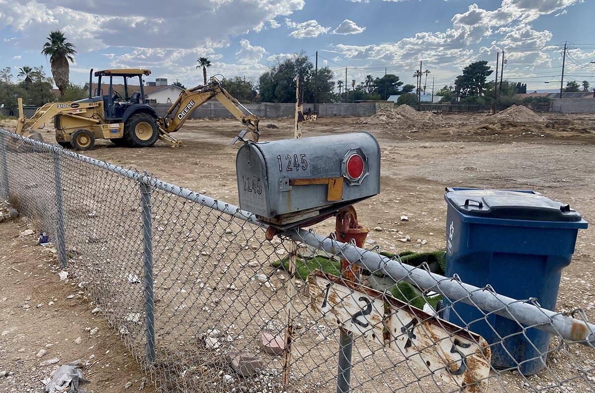 A construction site at 1245 Lindell Road where three construction workers were outside of a tru ...