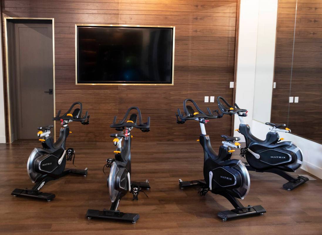 Spinning room at Auric Symphony Park, the first luxury multifamily residential community at Sym ...
