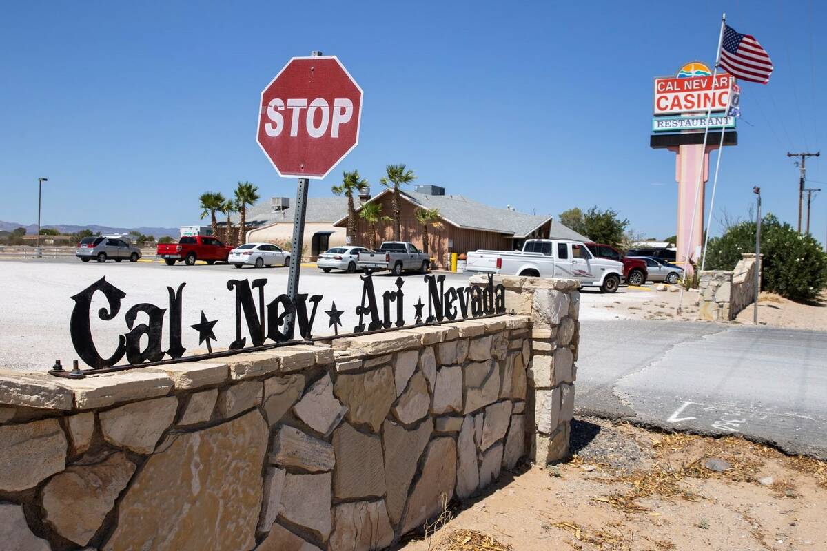 Cal-Nev-Ari casino-restaurant is shown in Cal-Nev-Ari, a town, off a lonely stretch of Highway ...