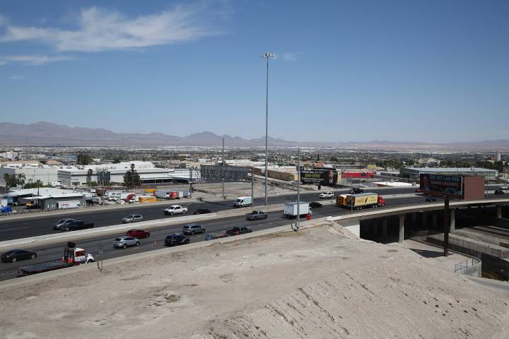 The U.S. Highway 95 northbound Casino Center Boulevard on-ramp in downtown Las Vegas is set to ...