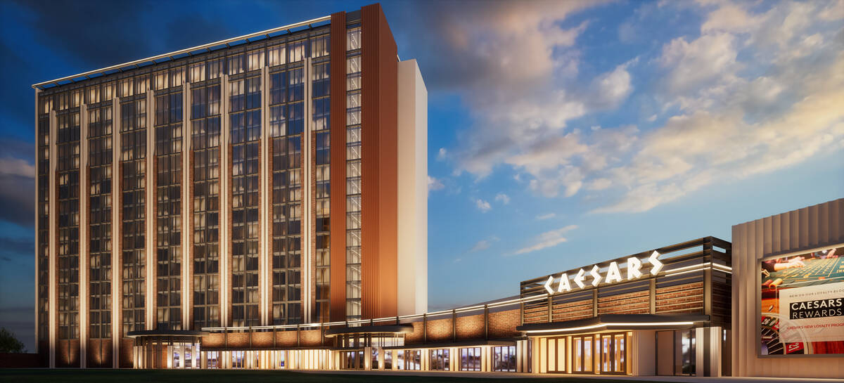 Official rendering for Caesars Virginia, which is slated to open in Danville, Va. in late 2023. ...