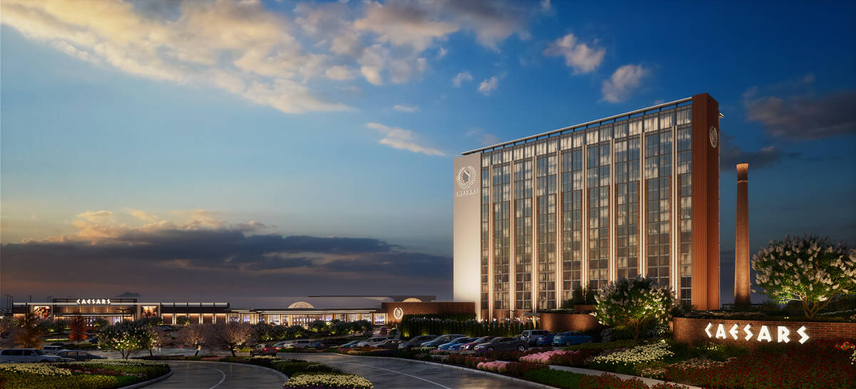 Official rendering for Caesars Virginia, which is slated to open in Danville, Va. in late 2023. ...