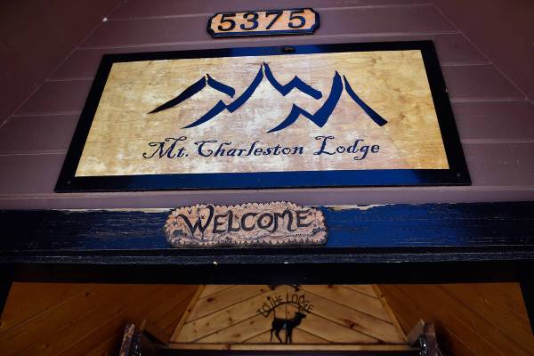 The entrance to the Mount Charleston Lodge is seen Friday, July 15, 2016. (David Becker/Las Veg ...