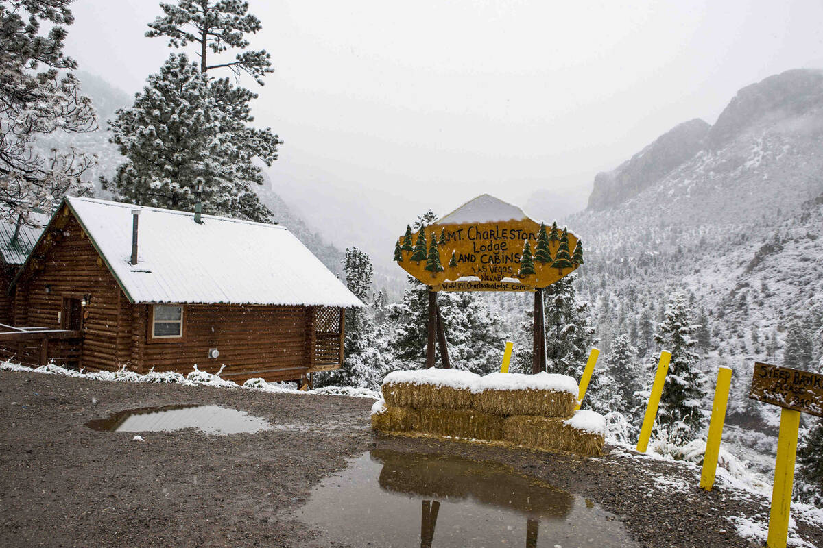 A view from outside of the Mount Charleston Lodge on Tuesday, May 1, 2018. (Review-Journal file)