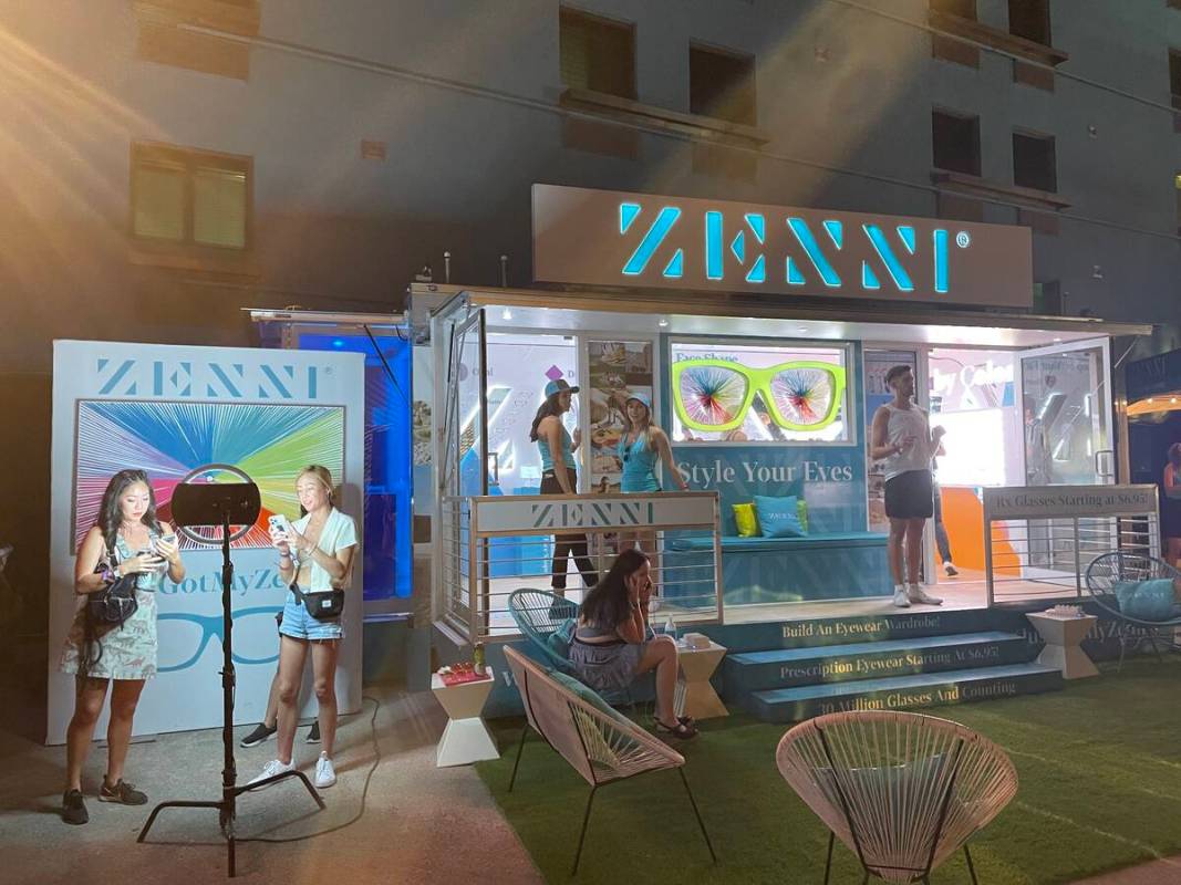 Zenni Eyewear Lounge (Janna Karel/Las Vegas Review-Journal)