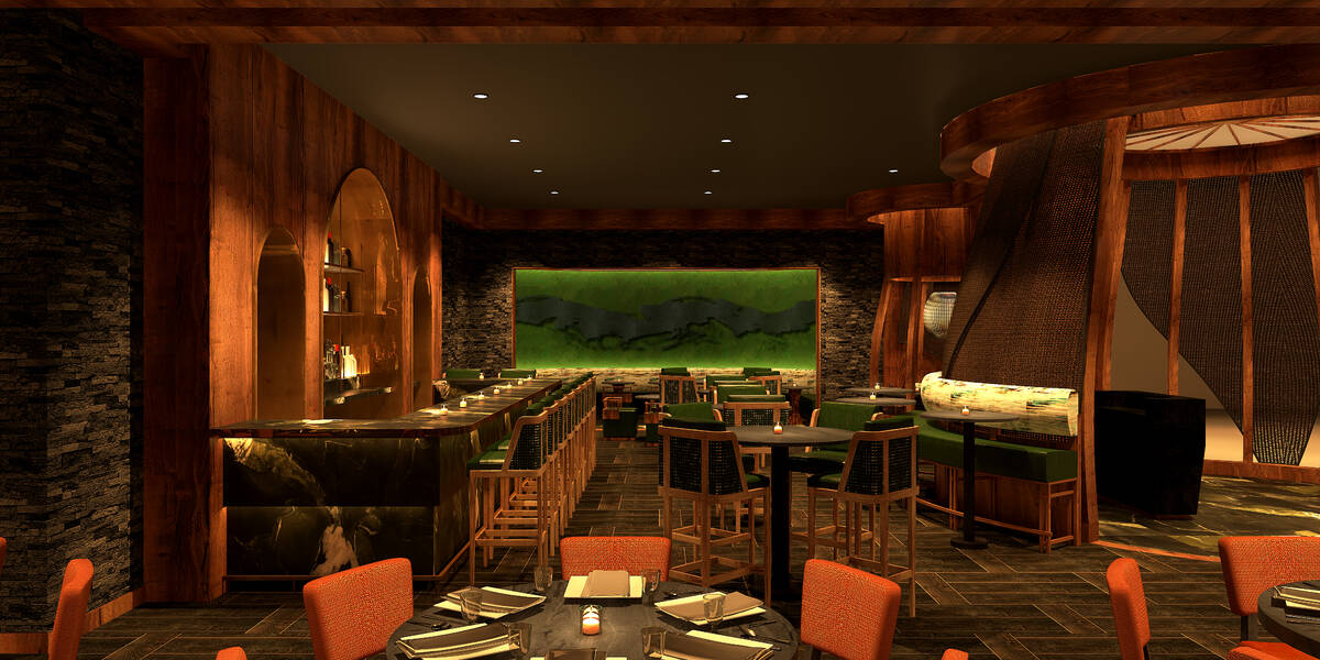 A rendering shows the dining area at the planned Nobu at Harrah's New Orleans. (Courtesy/Caesar ...