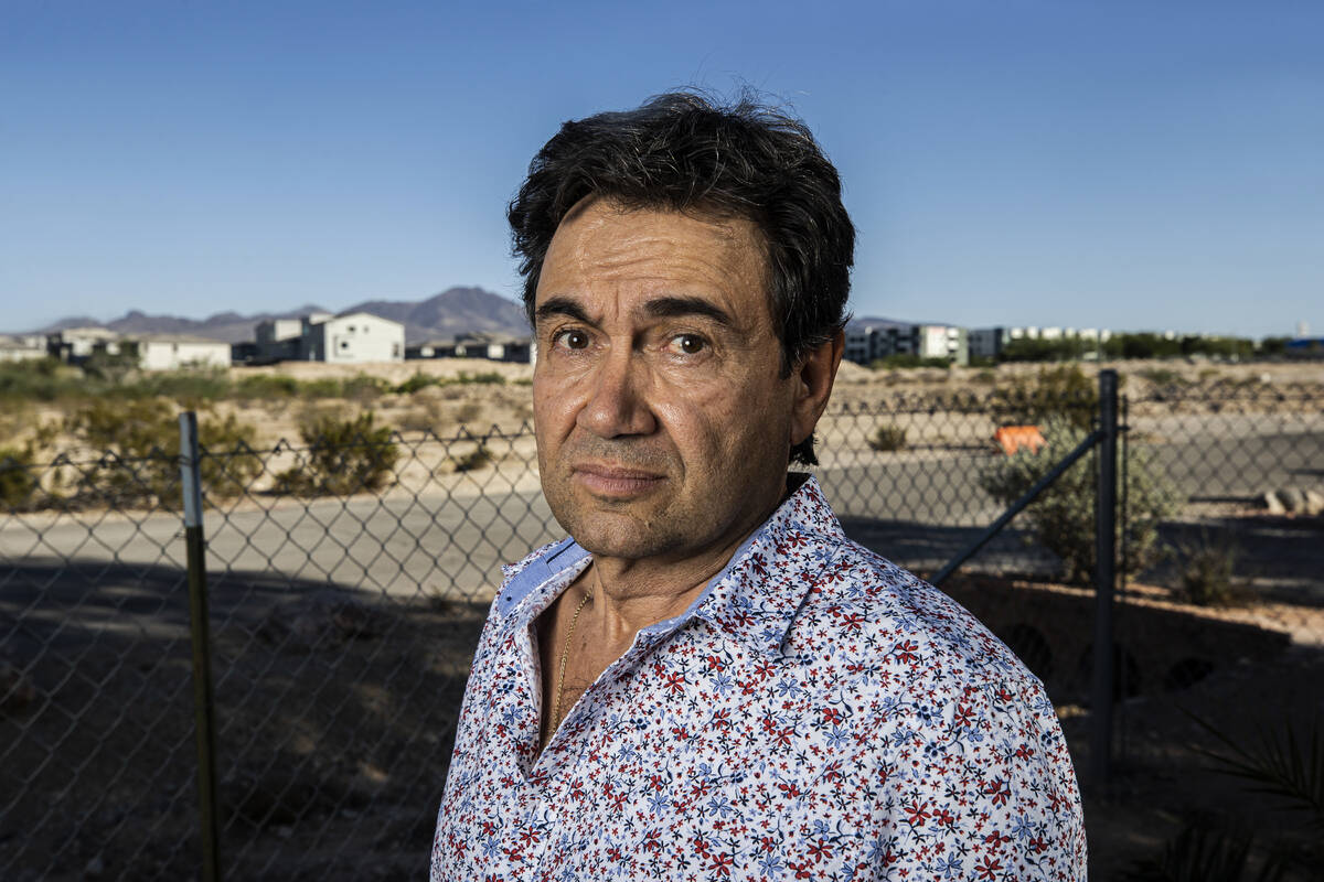 Biagio Guerra at near his home in Las Vegas on Tuesday, Sept. 21, 2021. Guerra is one of a grou ...