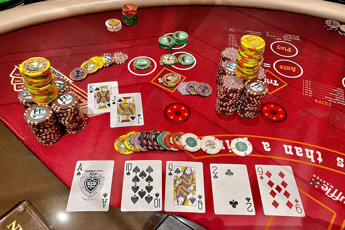 A guest playing Ultimate Texas Hold’em at The Venetian was dealt a spade royal flush, earning ...