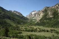 The Lamoille Canyon Scenic Byway in the Ruby Mountains just east of Elko is seen in this 2012 f ...