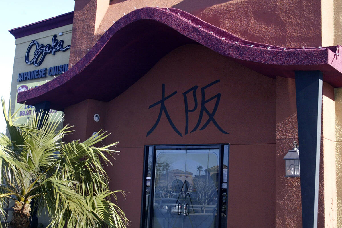 Osaka Japanese Cuisine at 7511 W. Lake Mead Blvd., shown in 2008. (Las Vegas Review-Journal/File)