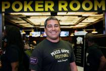 Robbie Strazynski, the Mixed Game Festival organizer, poses for a photo at the Westgate poker r ...