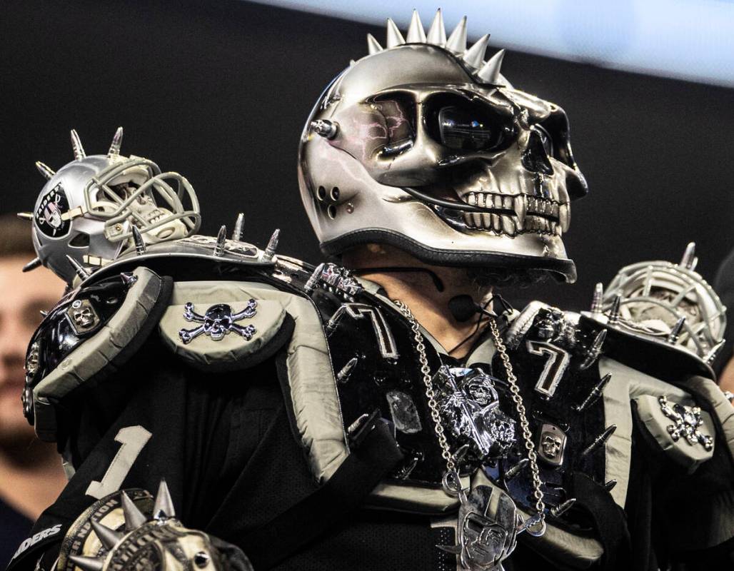 Raiders fans in the second half during an NFL football game against the Los Angeles Chargers on ...