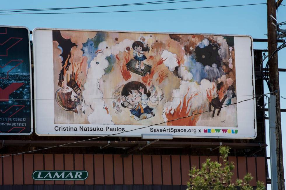Billboard by Cristina Natsuko Paulos (Christopher DeVargas for Meow Wolf) 260 S Decatur Blvd