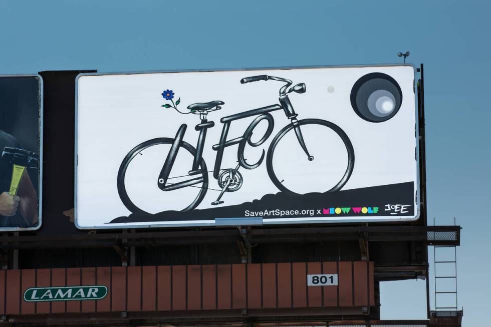 Billboard by Joseph Watson (Christopher DeVargas for Meow Wolf) 4360 S Decatur Blvd