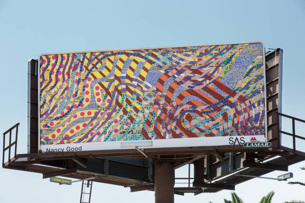 Billboard by Nancy Good (Christopher DeVargas for Meow Wolf) 3355 Spring Mountain Rd