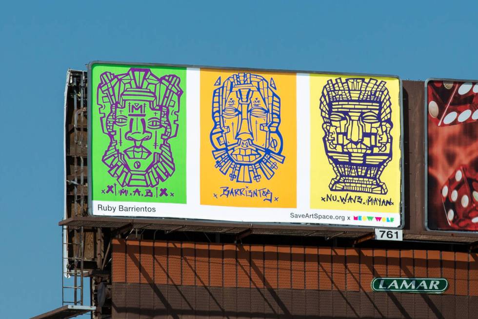 Billboard by Ruby Barrientos (Christopher DeVargas for Meow Wolf) 3890 W Tropicana Ave