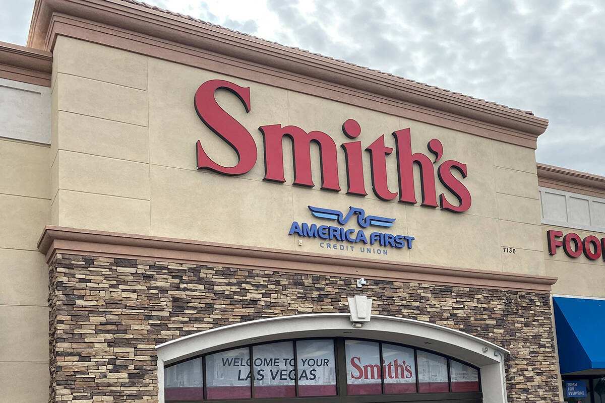Smith's Food and Drug at 7130 N. Durango Drive in Las Vegas Monday, April 6, 2020. (K.M. Cannon ...