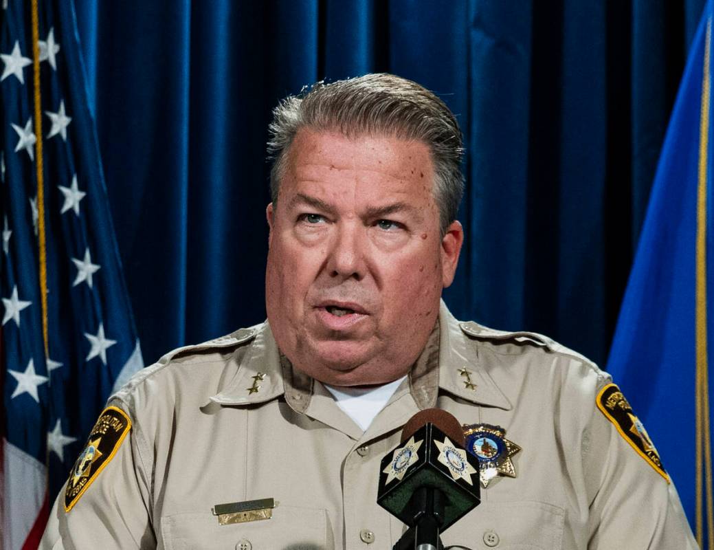 Metropolitan Police Assistant Sheriff John McGrath speaks during a briefing about a Metro fatal ...