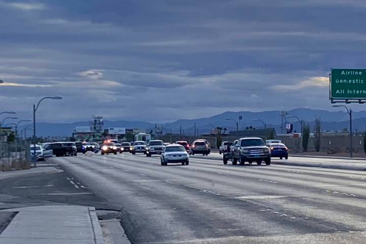 Las Vegas police investigate a fatal crash involving a pedestrian, who was attempting to cross ...