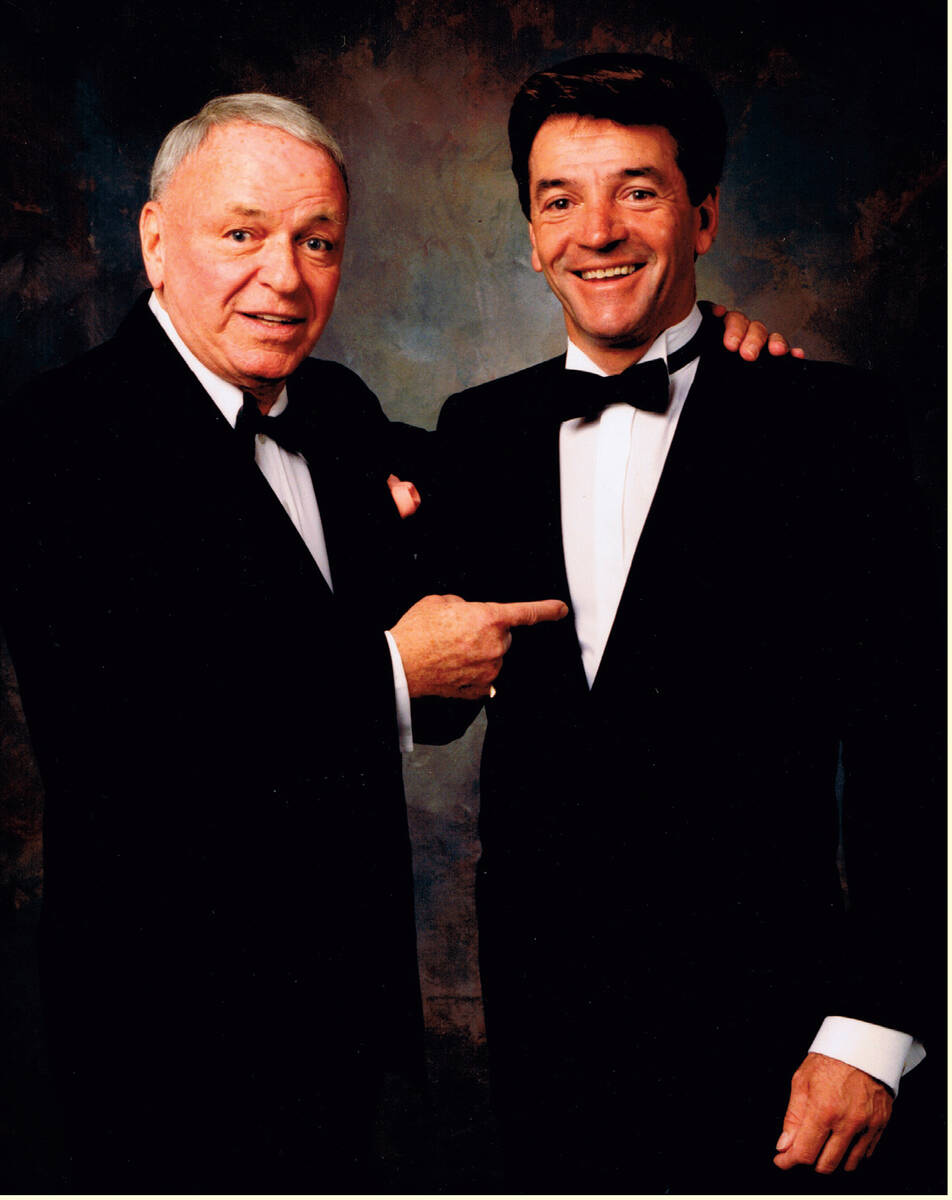 Tom Dreesen, show in an undated photo with Frank Sinatra, headlines Italian American Club Showr ...