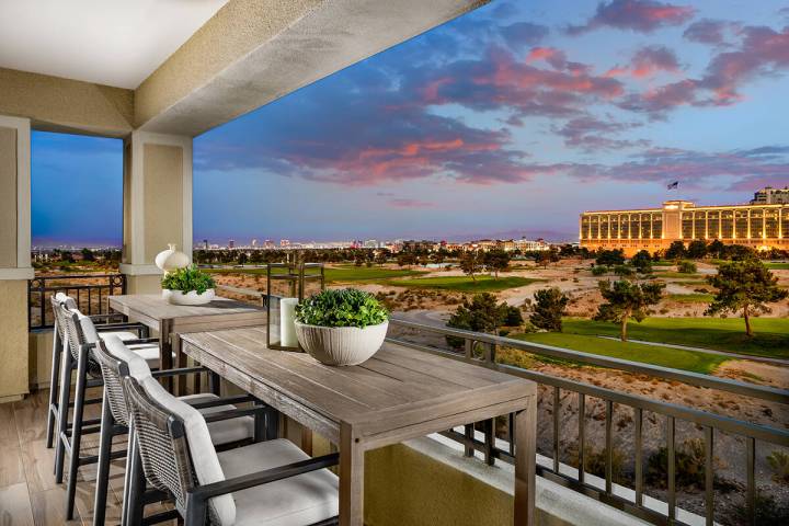 Mira Villa by Toll Brothers in The Canyons village is one of four neighborhoods offering attach ...