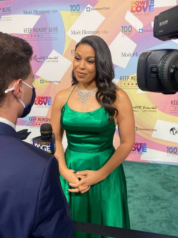 Recording star Jordin Sparks is shown on the red carpet of the 25th Keep Memory Alive Power of ...