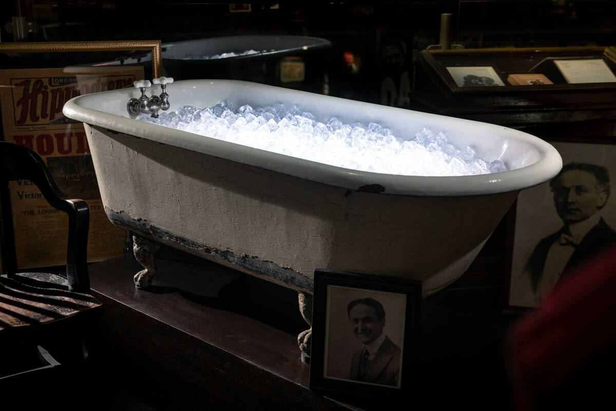 Harry Houdini often filled his bathtub with ice water to prepare himself for acts that involved ...