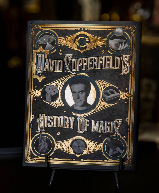 The cover of David Copperfield's new book, "History of Magic," was published by Simon & Schuste ...